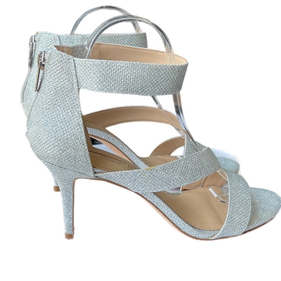 Antonio Melani Sliver Strappy Heels with box womens shoes size 9 - Picture 8 of 13